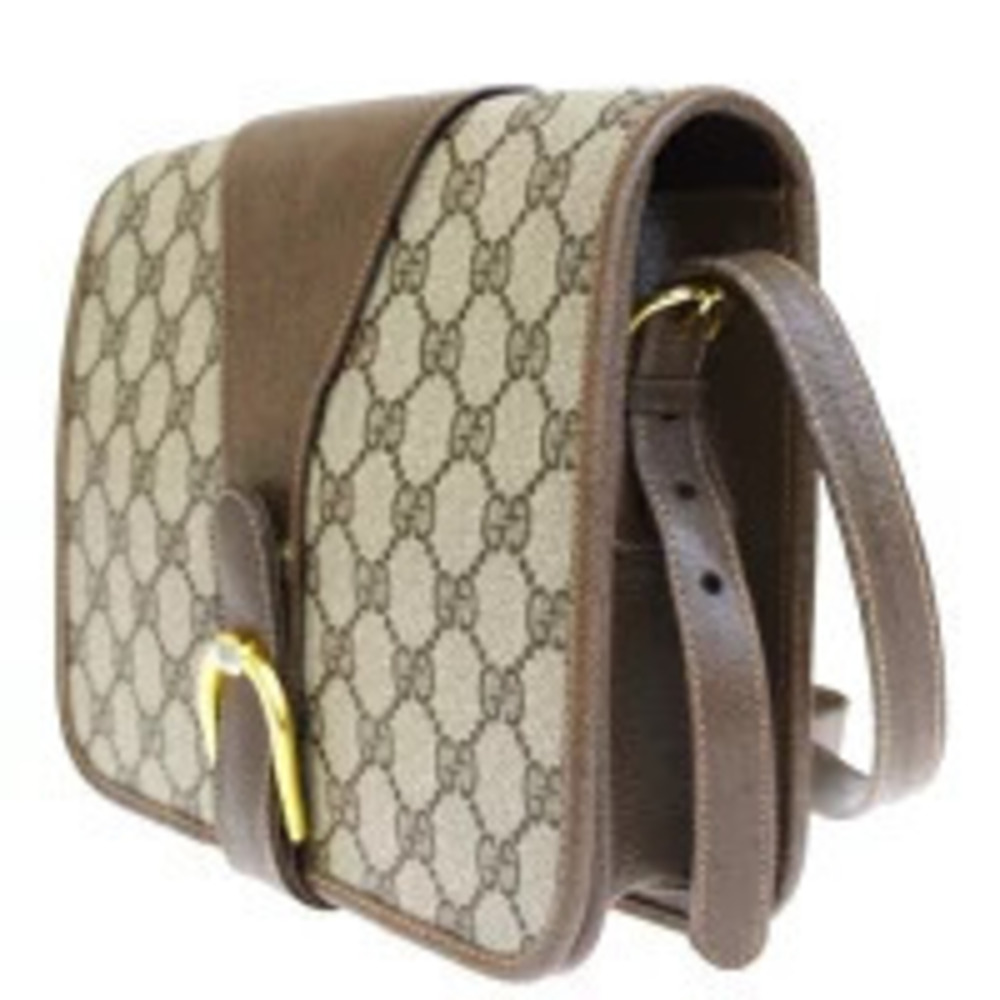 Gucci Brown Bag Shoulder GG Leather Interlocking Brown